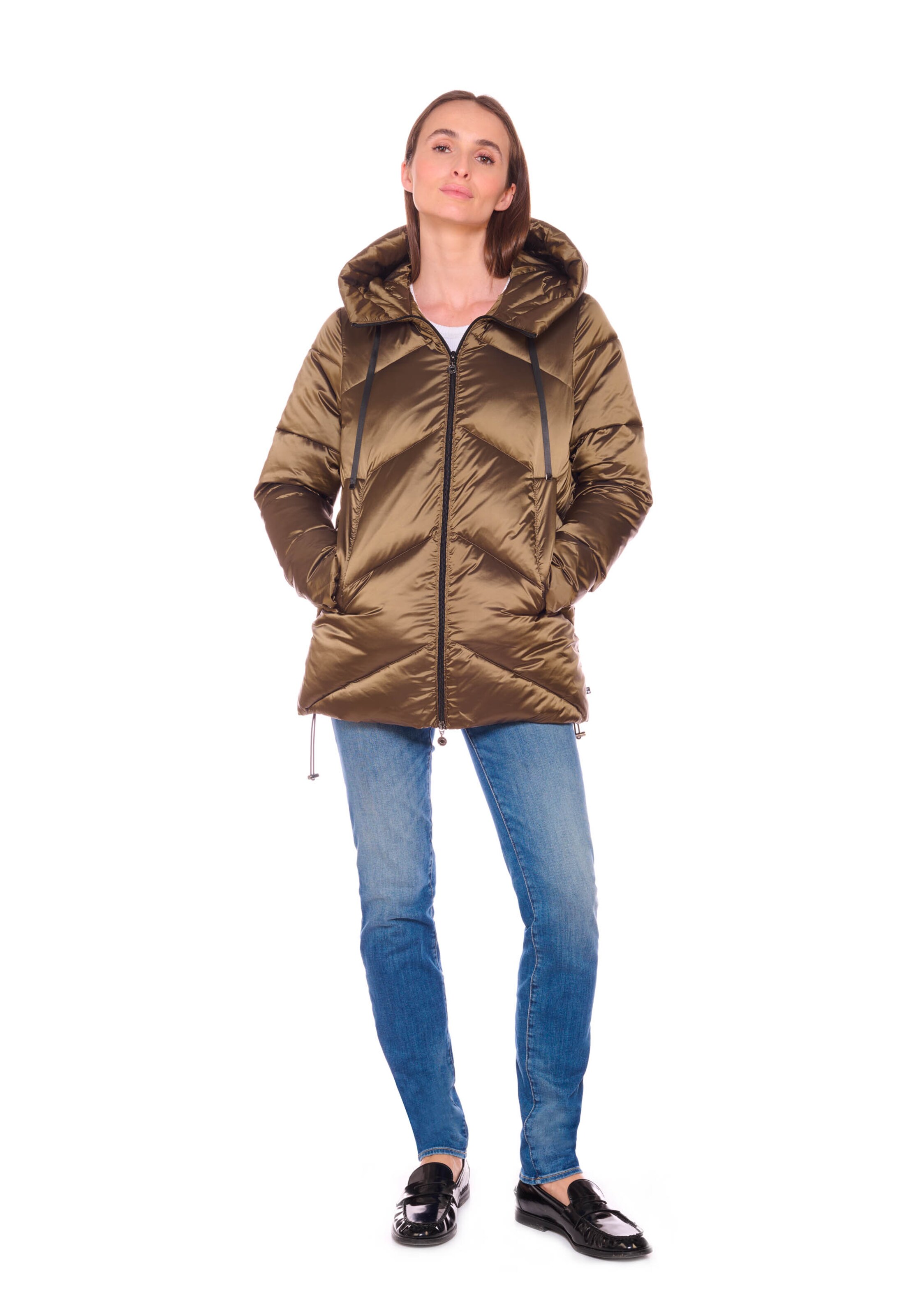Le Temps Des Cerises Winter jacket 'KILIA' in Brown