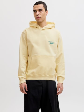 Sweat-shirt JACK & JONES en jaune : devant