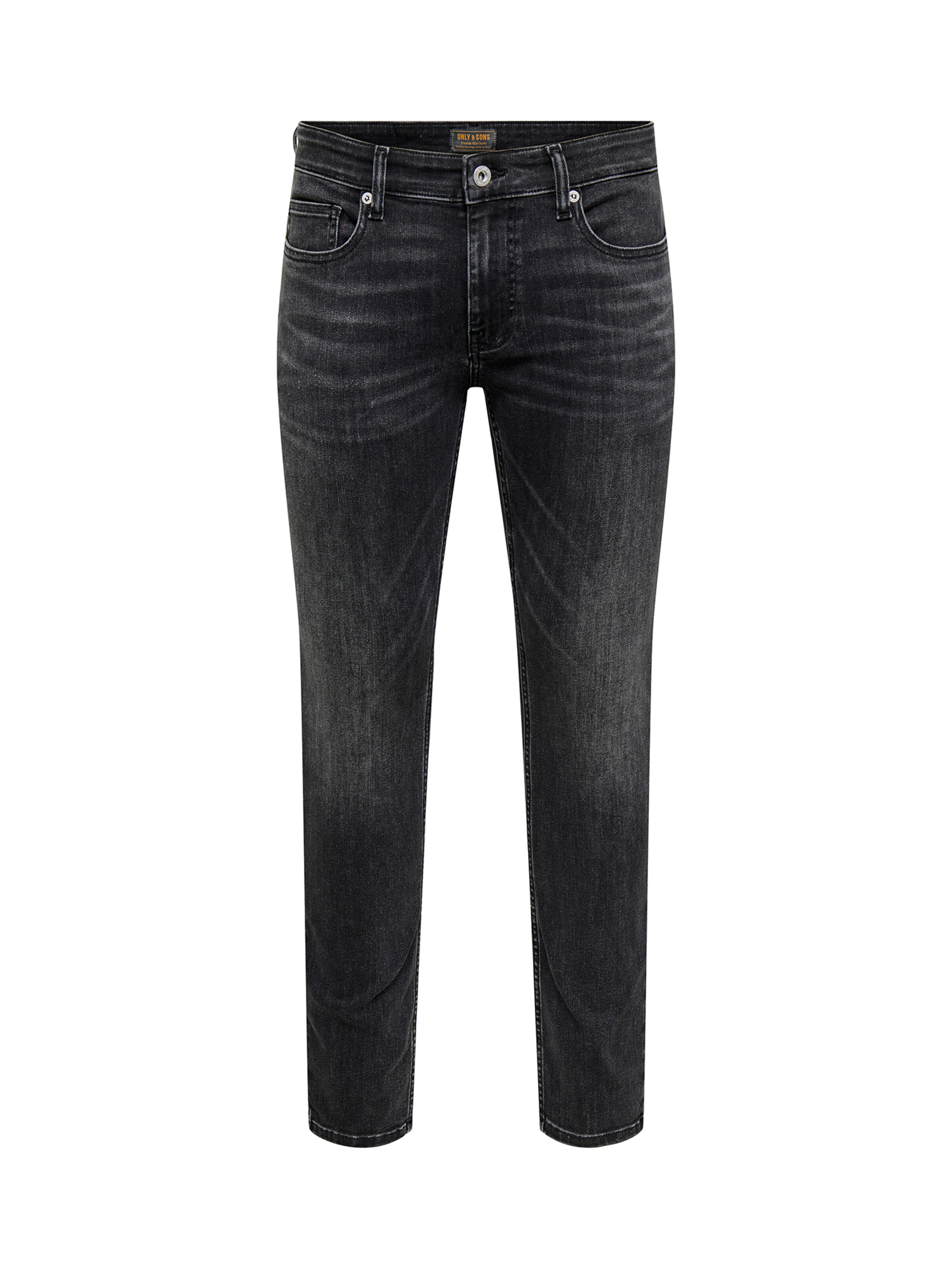 Only & Sons Skinny Jeans 'ONSWARP' in Black: front