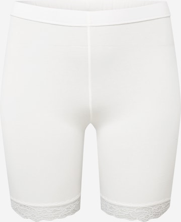 Vero Moda Curve Skinny Leggings 'LENNON' in Wit: voorkant