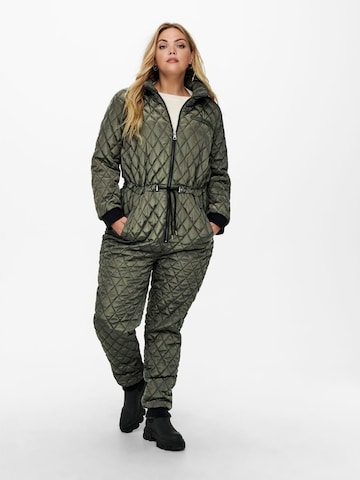 ONLY Carmakoma Jumpsuit in Groen: voorkant