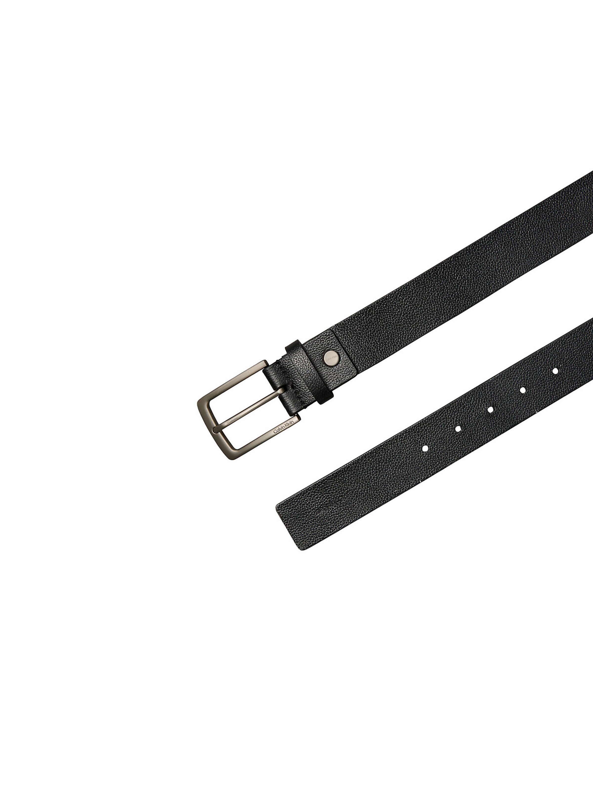 Calvin Klein Riem 'Leather' in Zwart