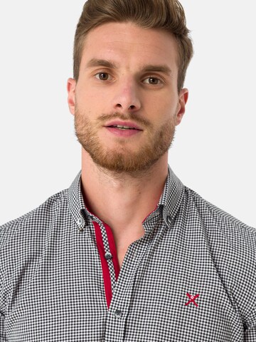 Jacey Quinn Regular Fit Hemd in Schwarz