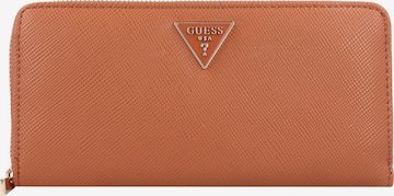 GUESS Wallet 'Alexie' in Brown: front