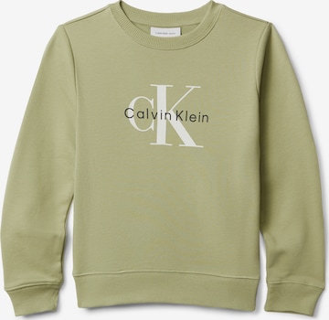 Calvin Klein Jeans Sweatshirt i grön: framsida