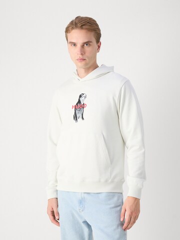 Sweat-shirt 'Dartchon' HUGO en blanc
