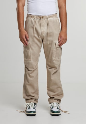 2Y Premium Loosefit Cargobroek 'Lunas' in Beige: voorkant