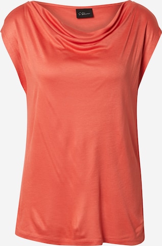 s.Oliver BLACK LABEL Shirt in Orange: Vorderseite
