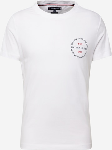 T-Shirt TOMMY HILFIGER en blanc : devant