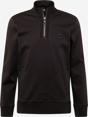 Sweat-shirt 'Sidney 42' BOSS Black en noir : devant