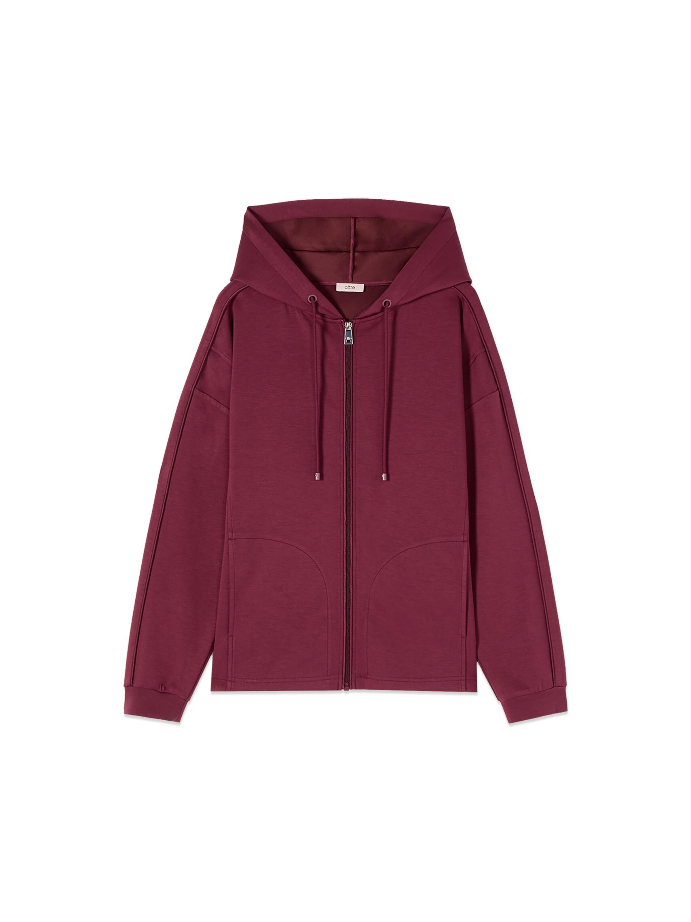oltre - Sudadera con cremallera en rojo: frente