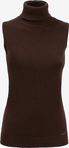 Influencer Neulepaita värissä ruskea: etupuoli