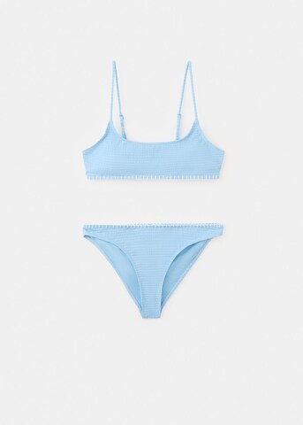 MANGO TEEN Balconette Bikini 'Noah' in Blue
