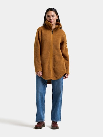Didriksons Fleece jas in Bruin
