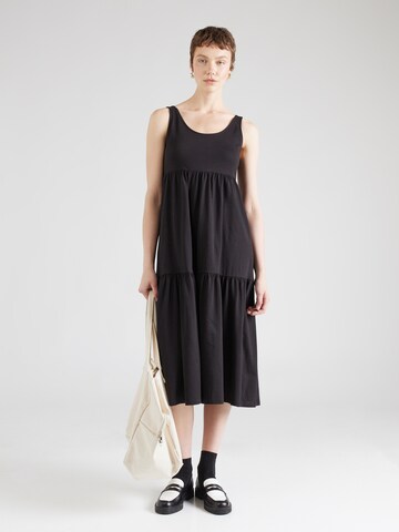 Robe d’été QS en noir : devant