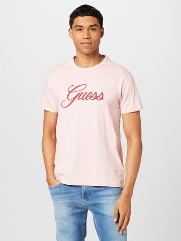 GUESS T-Shirt in Pink: Vorderseite