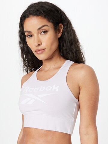 Reebok - Soutien Bustier Soutien de desporto 'Identity' em roxo: frente