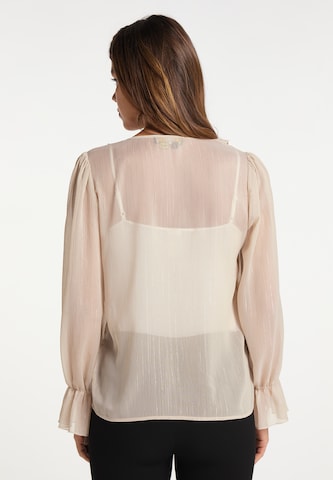 Camicia da donna di faina in beige