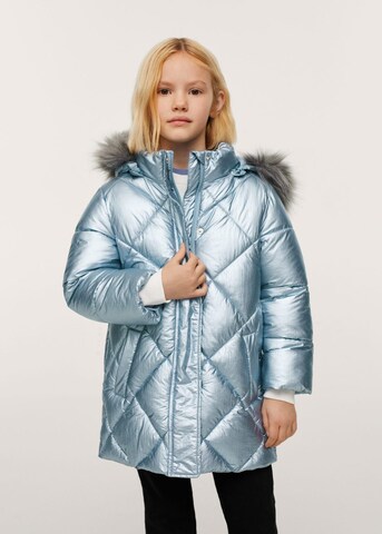 MANGO KIDS Winter Jacket 'Marine' in Blue: front