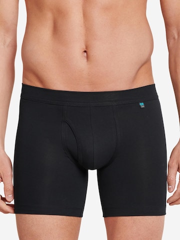 SCHIESSER Boxer shorts 'Long Life Cotton' in Black