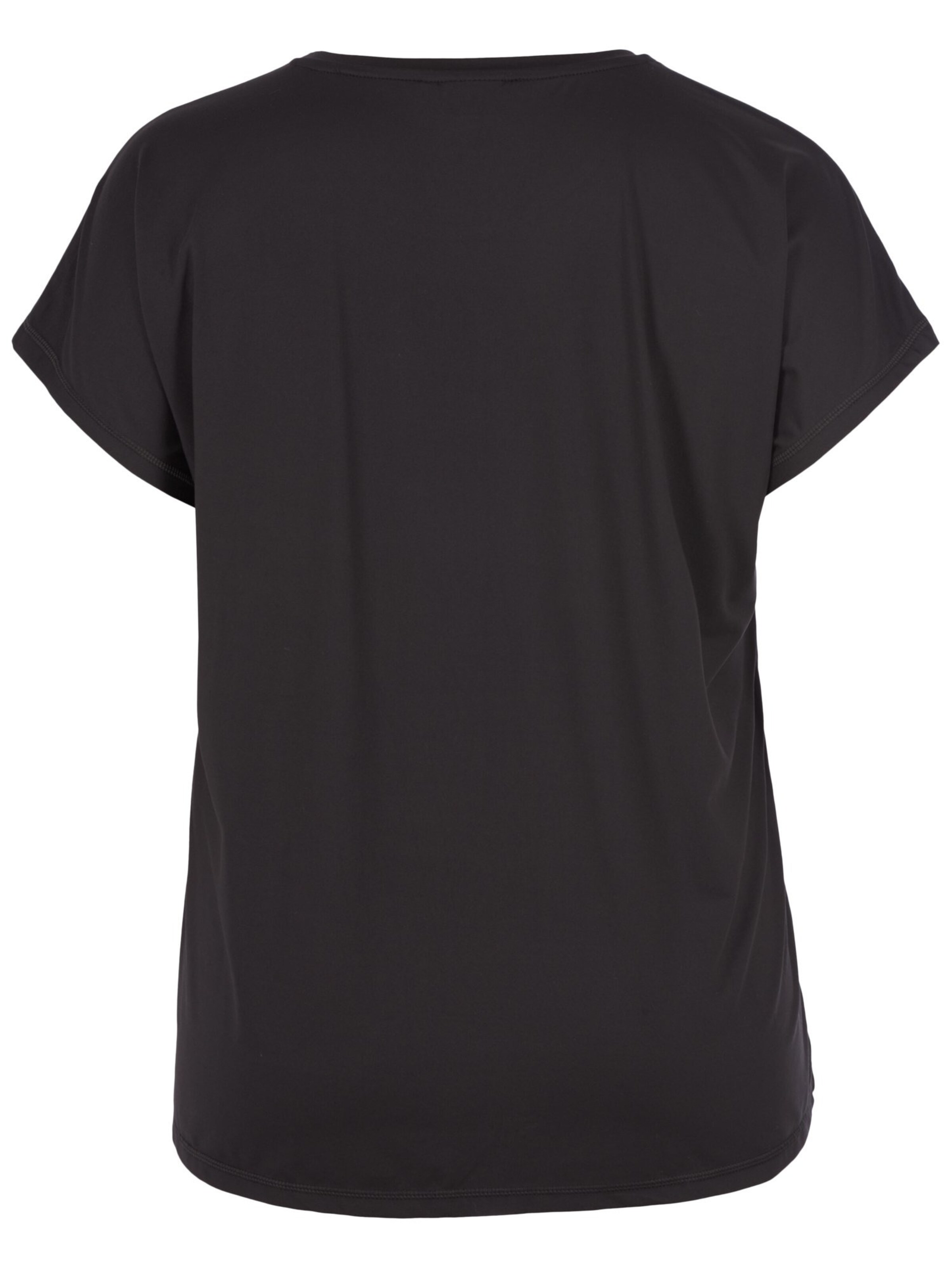 Active by Zizzi Performance shirt 'Abasic' in Black