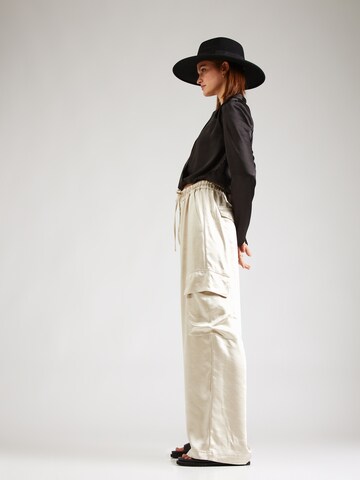 FRENCH CONNECTION Wide Leg Hose 'CHLOETTA' in Beige