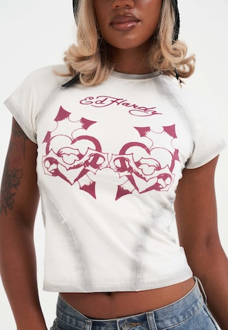T-shirt Ed Hardy en beige