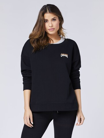 CHIEMSEE Sweatshirt in Black: front