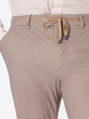 Distretto12 - regular Pantalón plisado 'T. SEQUOIA' en beige