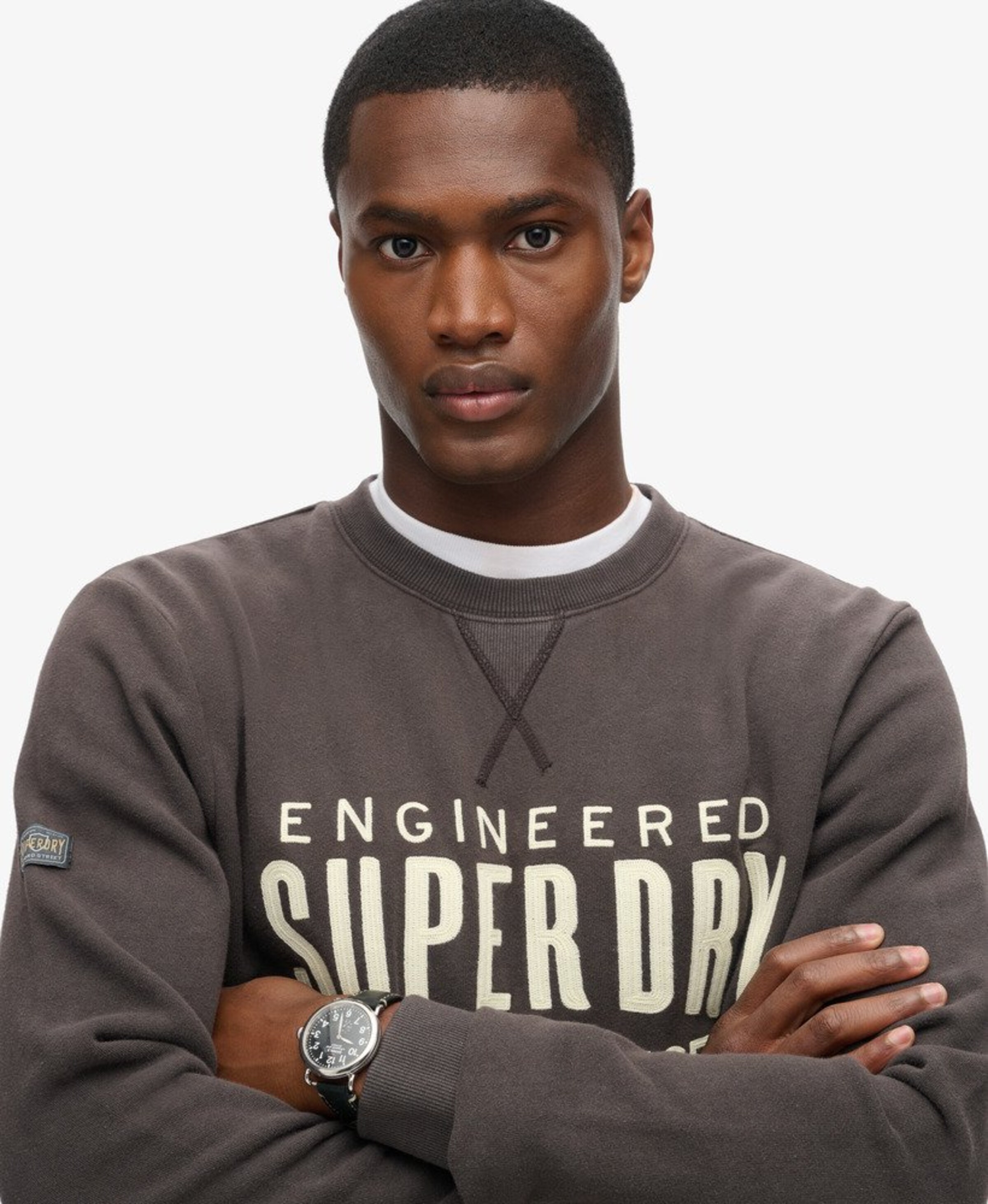 Sweat-shirt Superdry en gris