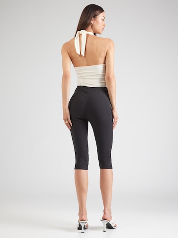TOPSHOP Slim fit Trousers 'Bengaline' in Black