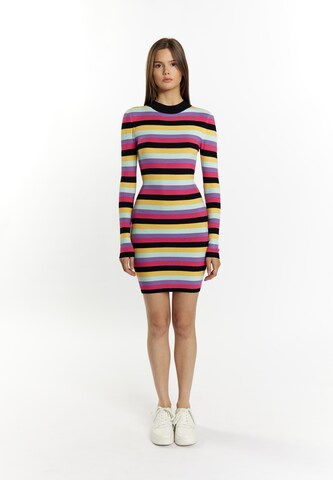 MYMO Knitted dress 'Biany' in Mixed colors