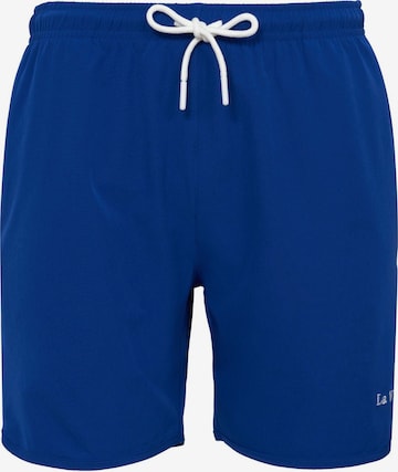 La V Zwemshorts in Blauw: voorkant