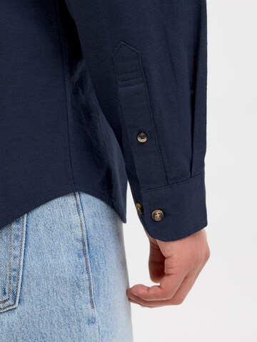 JACK & JONES Slim fit Πουκάμισο 'JJESUMMER' σε μπλε