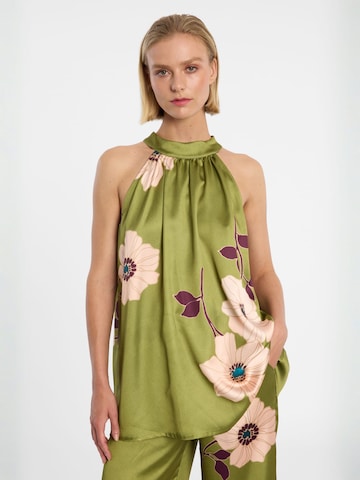 Ana Alcazar Top 'Druin' in Green: front