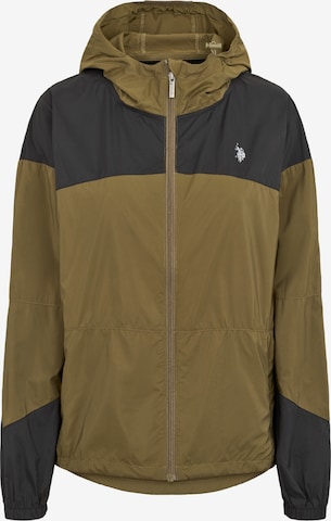 U.S. POLO ASSN. Overgangsjakke 'Idun' i grøn: forside