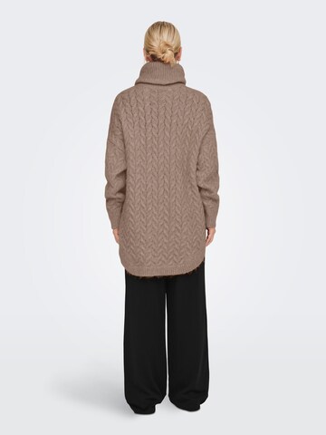 ONLY Sweater 'TRUDY' in Brown