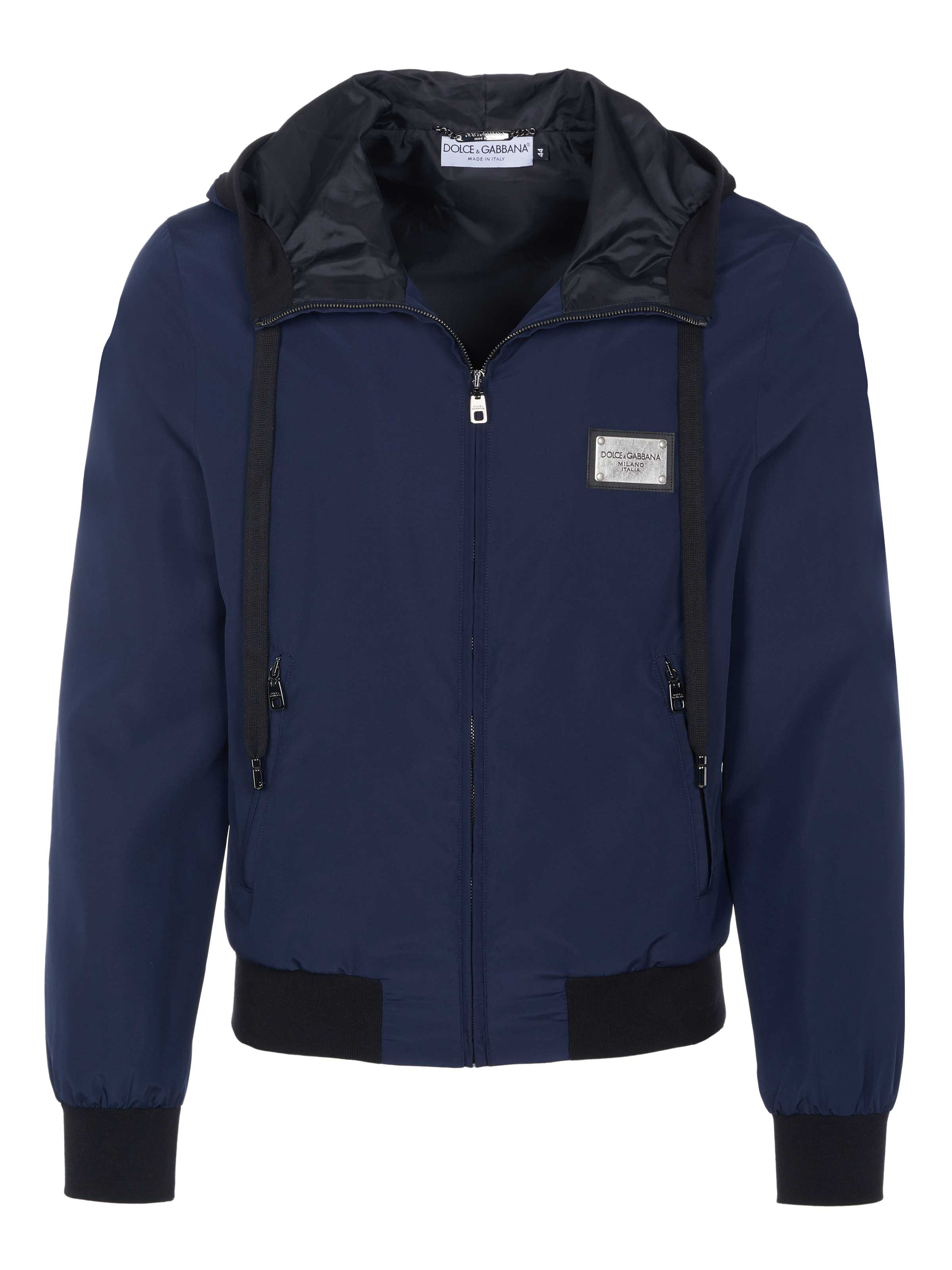 DOLCE & GABBANA Between-Season Jacket in Blue: front