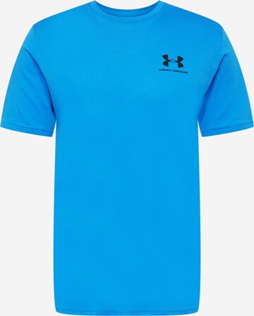 UNDER ARMOUR Performance Shirt 'Sportstyle' in Blue: front