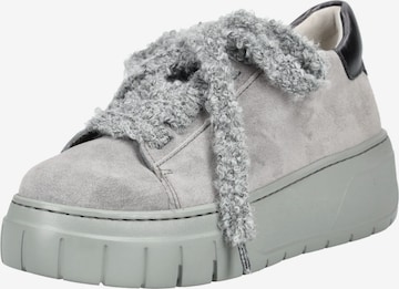 Gabor Sneaker Damen Weiß Grau Gabor Comfort Plateau-Sneaker