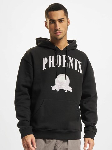 Sweat-shirt DEF en noir : devant