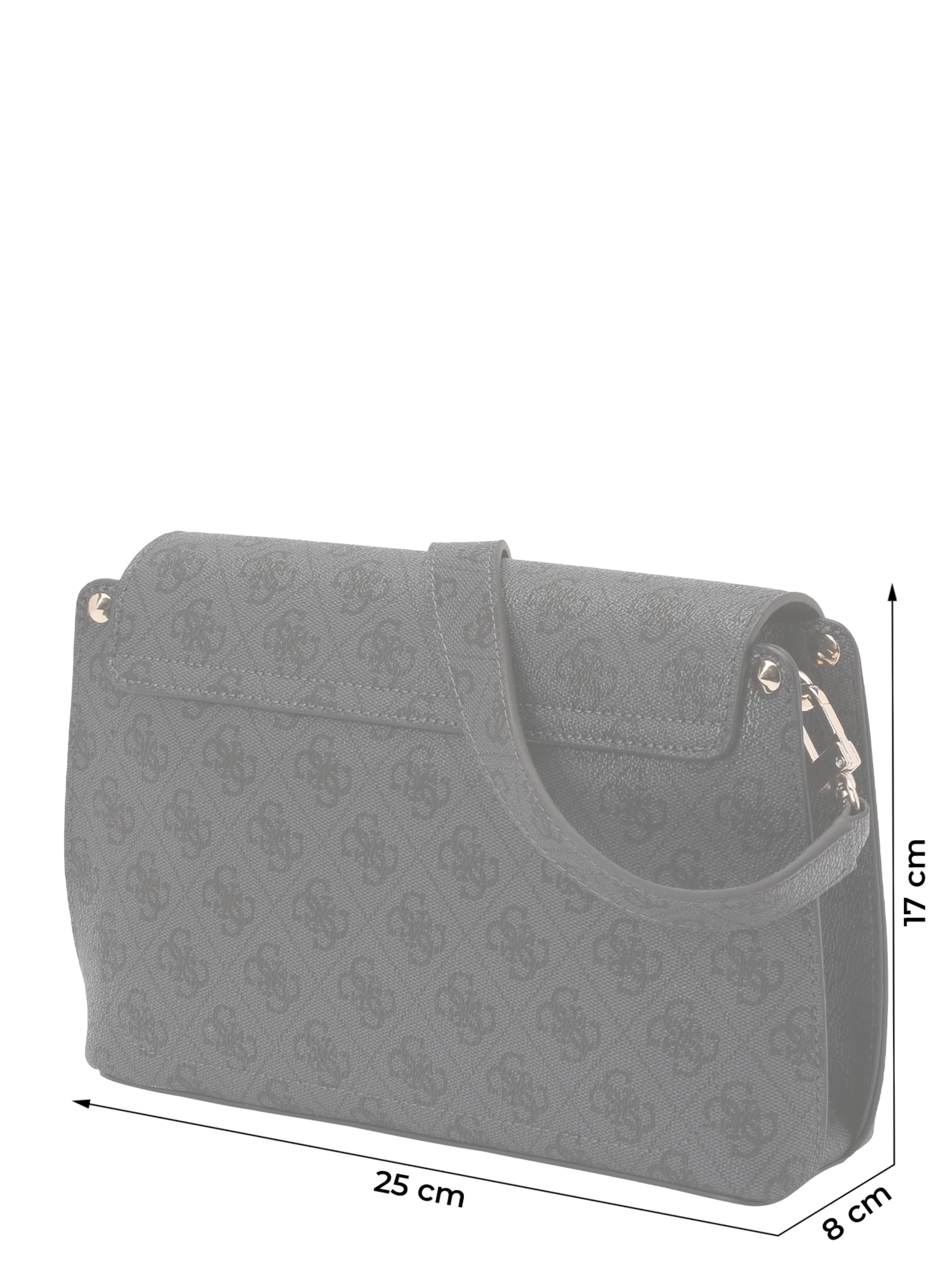 GUESS Τσάντα ώμου 'MERIDIAN II FLAP CROSSBODY' σε γκρι