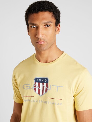 GANT T-Shirt in Gelb