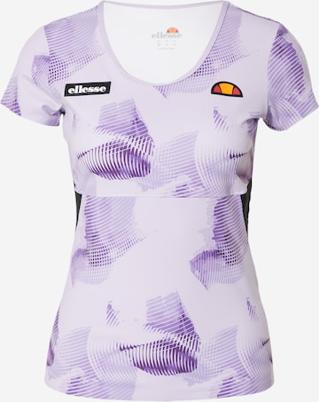 T-shirt fonctionnel ELLESSE en violet : devant