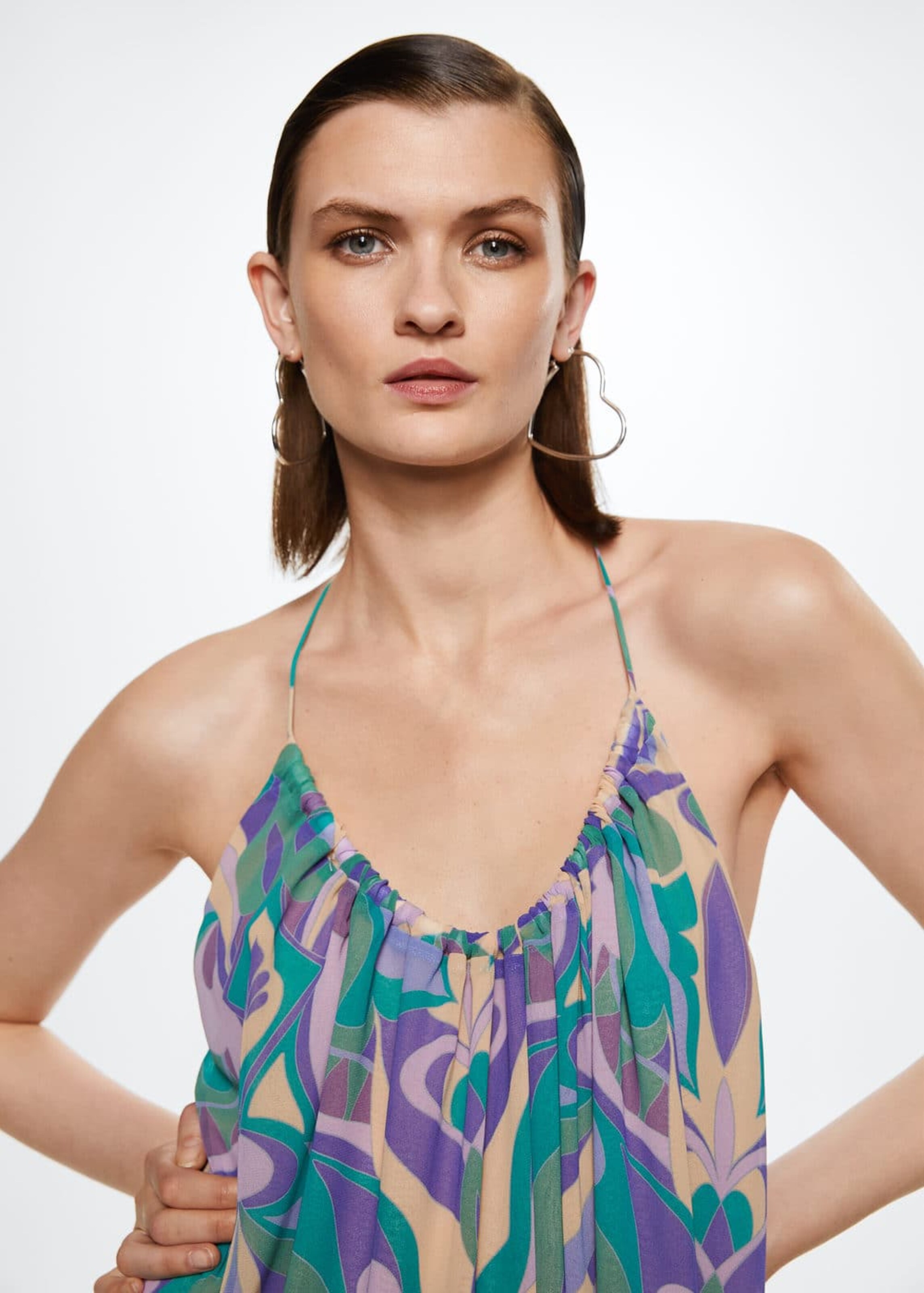 Frauen Kleider MANGO Sommerkleid 'Tera' in Grün - MU29328 Frauen Kleider MANGO Sommerkleid 'Tera' in Grün - MU29328