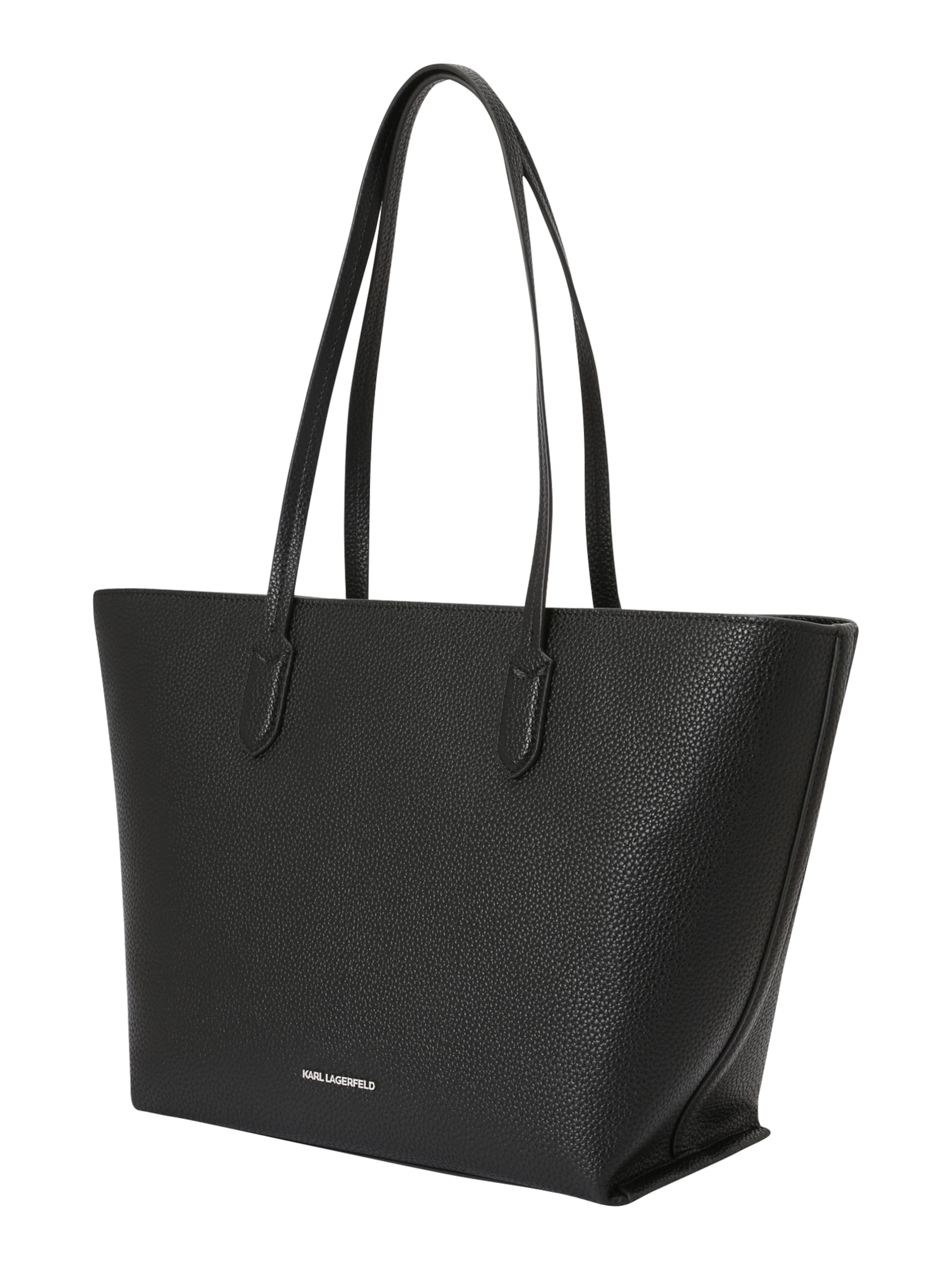 Karl Lagerfeld Kézitáska 'Ikon Pebble' - fekete: elől