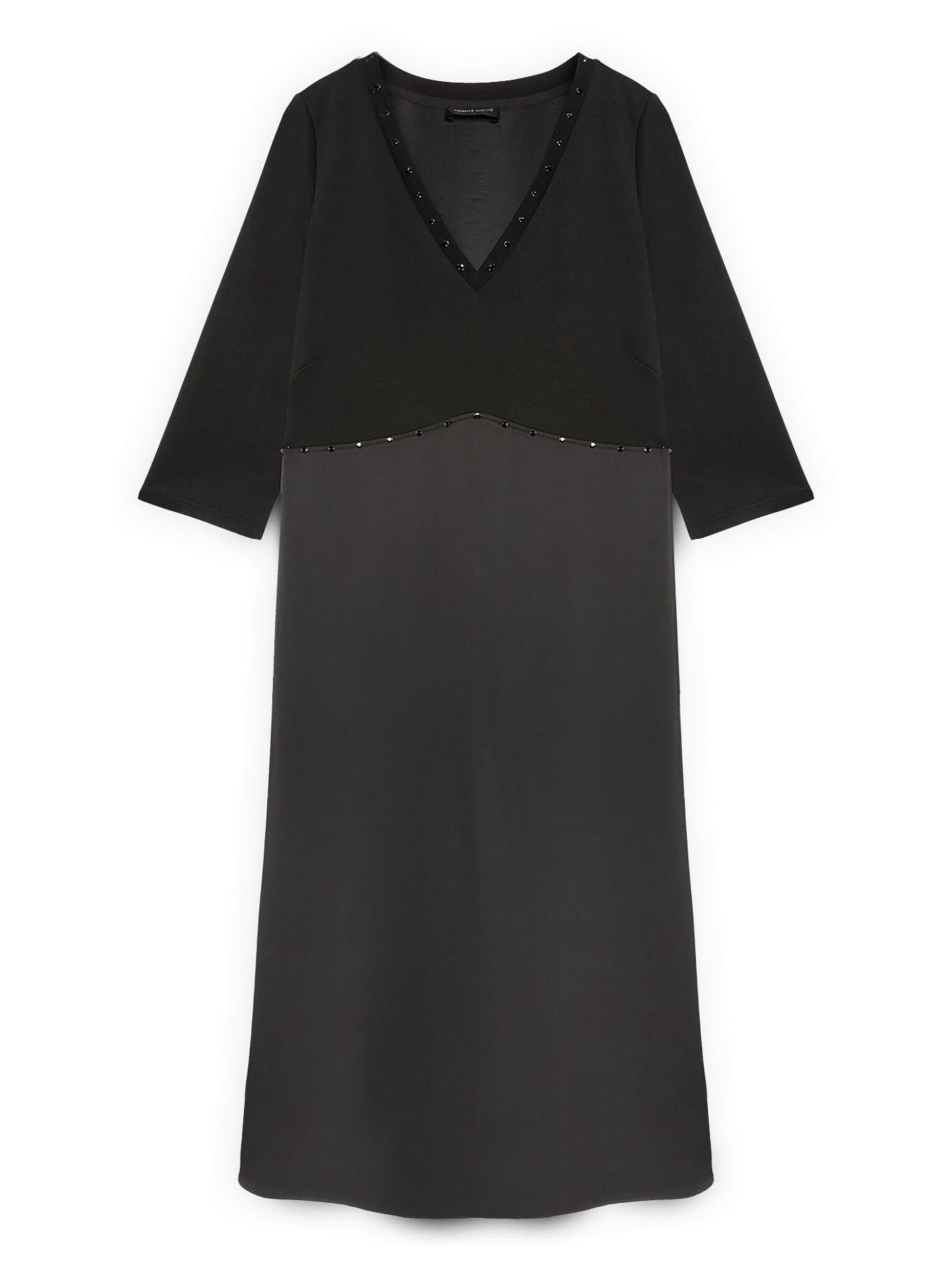 Fiorella Rubino Jurk in Zwart: voorkant