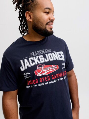 Jack & Jones Plus Tričko – modrá