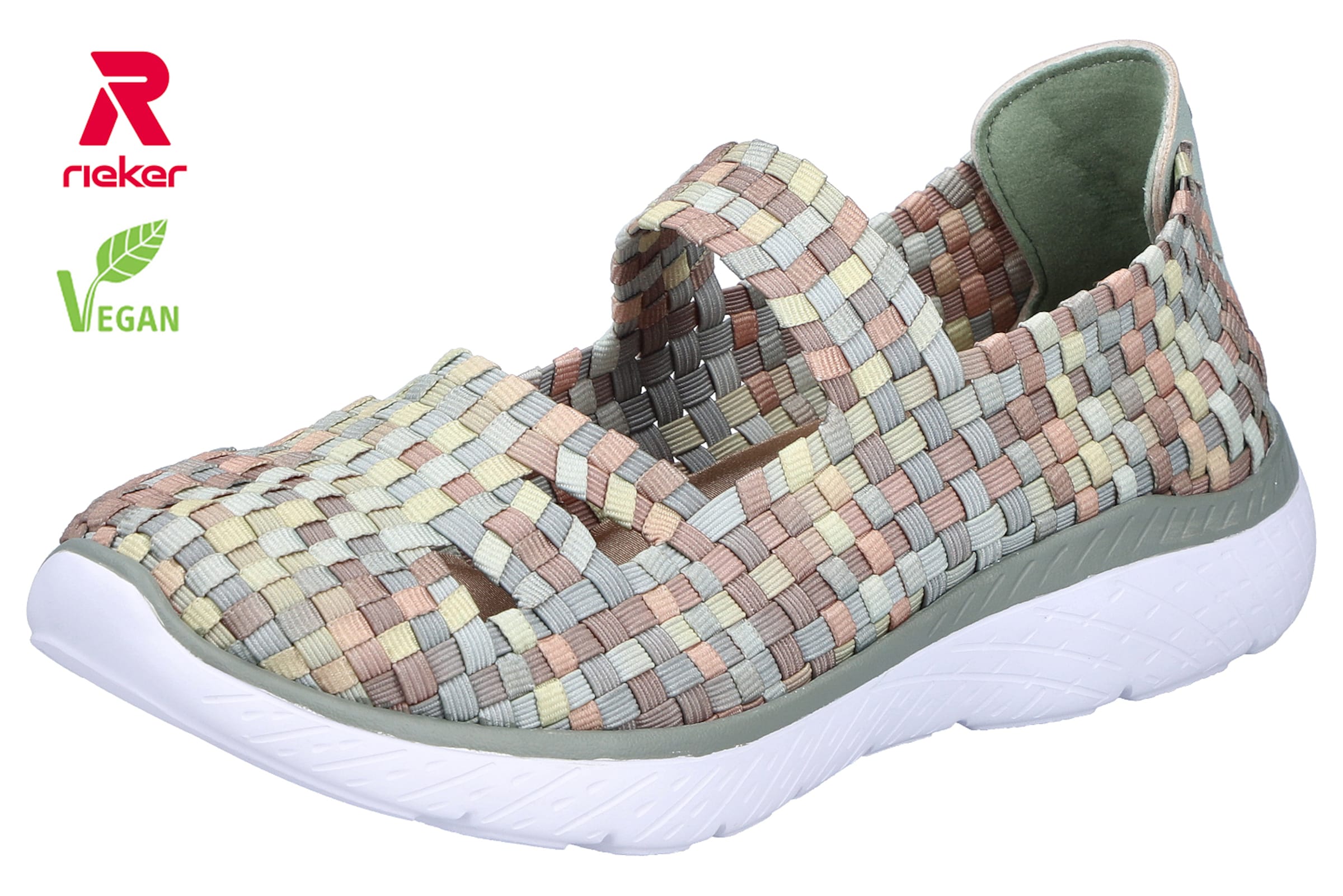 Ballerines à lanières Rieker en mélange de couleurs : devant