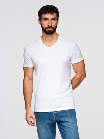 Ombre Shirt in Wit: voorkant